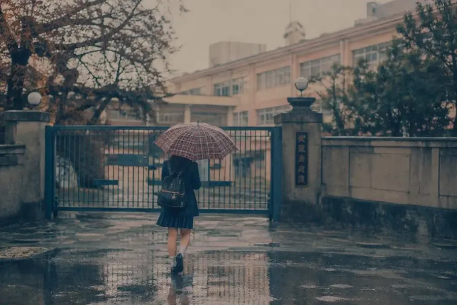 暗恋日记《下雨天他借了我一把伞》配图 - 橙子短剧